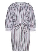Rwb Stripe Short Shirt Dress Ls Lyhyt Mekko Multi/patterned Tommy Hilf...