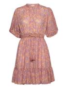Bohemian Mini Dress Lyhyt Mekko Pink By Ti Mo
