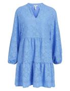 Objfeodora Gia L/S Dress Noos Lyhyt Mekko Blue Object