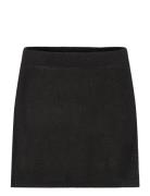Knitted Miniskirt Lyhyt Hame Black Mango