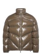 Down Jackets Vuorillinen Takki Topattu Takki Brown Armani Exchange