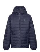 Uspa Hooded Quilted Jacket Toppatakki Blue U.S. Polo Assn.