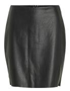 Vidagmar Hw Pu Skirt - Noos Lyhyt Hame Black Vila