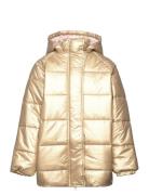 Sgcaroline Foil Puffer Jacket Toppatakki Gold Soft Gallery
