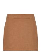 Vmmathilde Hr Tailored Mini Skirt D2 Lyhyt Hame Brown Vero Moda