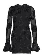 3D Mesh Tight Mini Dress Lyhyt Mekko Black ROTATE Birger Christensen