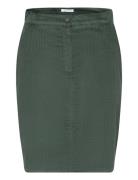 Basel Corduroy Skirt Lyhyt Hame Green Tamaris Apparel