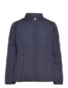 Jacket Outerwear Light Vuorillinen Takki Topattu Takki Blue Brandtex