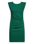 India Round-Neck Dress Lyhyt Mekko Green Kaffe