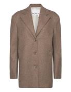 Wool Boxy Jacket Outerwear Coats Winter Coats Beige REMAIN Birger Chri...