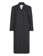 Bert - Woolen Herringb Outerwear Coats Winter Coats Black Day Birger E...