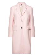 Classic Light Wool Blend Coat Outerwear Coats Winter Coats Pink Tommy ...