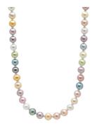 Pastel Pearl Necklace With Silver Kaulakoru Korut Multi/patterned Nial...