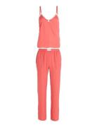 Cami & Long Pants Satin Pyjama Pink Tommy Hilfiger