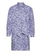 Lenora Haddis Ls Shirt Dress Aop Lyhyt Mekko Multi/patterned MSCH Cope...