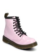 1460 J Pale Pink Patent Lamper Bootsit Nauhalliset Saapikkaat Pink Dr....