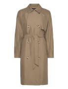 Vmdoreen Long Trenchcoat Boos Trenssi Takki Beige Vero Moda