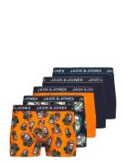 Jactriple Skull Trunks 5 Pack Bokserit Orange Jack & J S