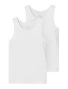 Nkmtank Top 2P Noos Night & Underwear Underwear Tops White Name It