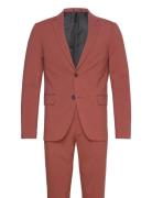 Plain Mens Suit - Normal Length Puku Red Lindbergh