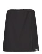 Tab Split Rib Midi Skirt Polvipituinen Hame Black Calvin Klein Jeans