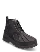 Oslo Low Oxford & Leather Boot Nyörisaappaat Black Polo Ralph Lauren