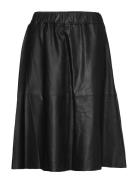 Skirt Polvipituinen Hame Black DEPECHE
