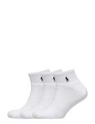 Quarter Sock 3-Pack Nilkkasukat Lyhytvartiset Sukat White Polo Ralph L...