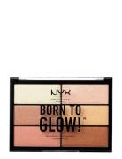 Born To Glow Highlighting Palette Korostus Varjostus Contouring Meikki...