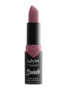 Suede Matte Lipstick Huulipuna Meikki Purple NYX Professional Makeup