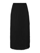 Onlalma Life Poly Plisse Skirt Solid Polvipituinen Hame Black ONLY