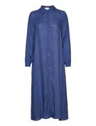Cristamw Long Dress Polvipituinen Mekko Blue My Essential Wardrobe