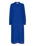 Dress With Wide Sleeves Polvipituinen Mekko Blue Coster Copenhagen