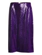Yasspin Pastella Hw Midi Skirt - Show Polvipituinen Hame Purple YAS