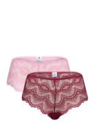 Wave Lace Cassia Hipster 2 Pack Hipsterit Alushousut Alusvaatteet Pink...