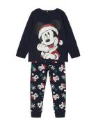 Nmmopy Mickey Ls Nightset Wdi Pyjamasetti Pyjama Navy Name It