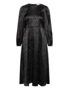 Gina Dress Polvipituinen Mekko Black A-View
