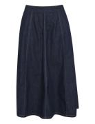 Malomw 143 Skirt Polvipituinen Hame Blue My Essential Wardrobe