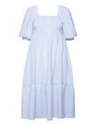 Cheri Stripe Dress Polvipituinen Mekko Blue A-View