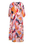 D1. Paisley Silk Dress Polvipituinen Mekko Multi/patterned GANT