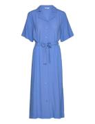 Enpinenut Ss Dress 7014 Polvipituinen Mekko Blue Envii