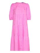 Lexicras Dress Polvipituinen Mekko Pink Cras