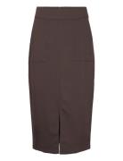 Sibylle Skirt Polvipituinen Hame Brown A-View