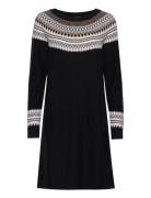 Dresses Flat Knitted Polvipituinen Mekko Black Esprit Casual