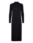 Women Dresses Flat Knitted Kneelength Polvipituinen Mekko Black Esprit...