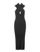 Kris Knit Dress Polvipituinen Mekko Black Second Female