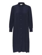 Kalissa Shirt Dress Polvipituinen Mekko Navy Kaffe