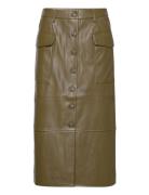 Onlkim Faux Leather Cargo Skirt Cc Otw Polvipituinen Hame Green ONLY