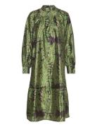 Vistorma L/S Midi Dress #8 Polvipituinen Mekko Green Vila