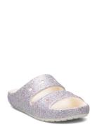 Classic Glitter Sandal V2 K Aamutossut Sisäkengät Purple Crocs